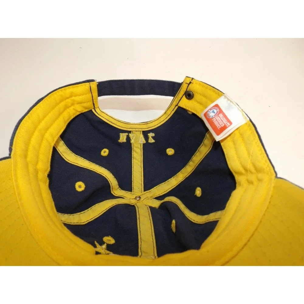 US Navy ⚓RAM Embroidered N Blue & Gold Collegiate Licensed Adjustable Cap Hat